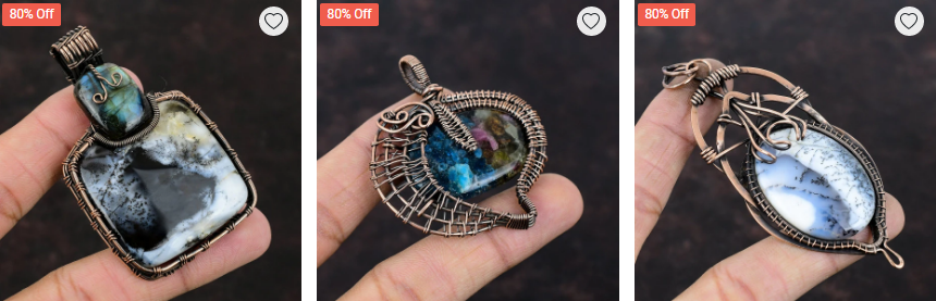 Celebrate the Holiday Season with Stunning Wire Wrapped Pendants!